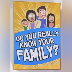 Family Trivia Game - Blue and Yellow